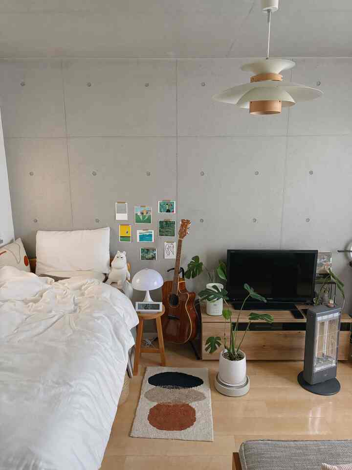 キッチンエリアからお部屋の景色を見渡すのが好きです😌

#ナチュラルインテリア #モダンインテリア #一人暮らし部屋 #ウッドインテリア #ラグマット #観葉植物 #モダンナチュラル #加湿器 #リビング #ベッドインテリア 