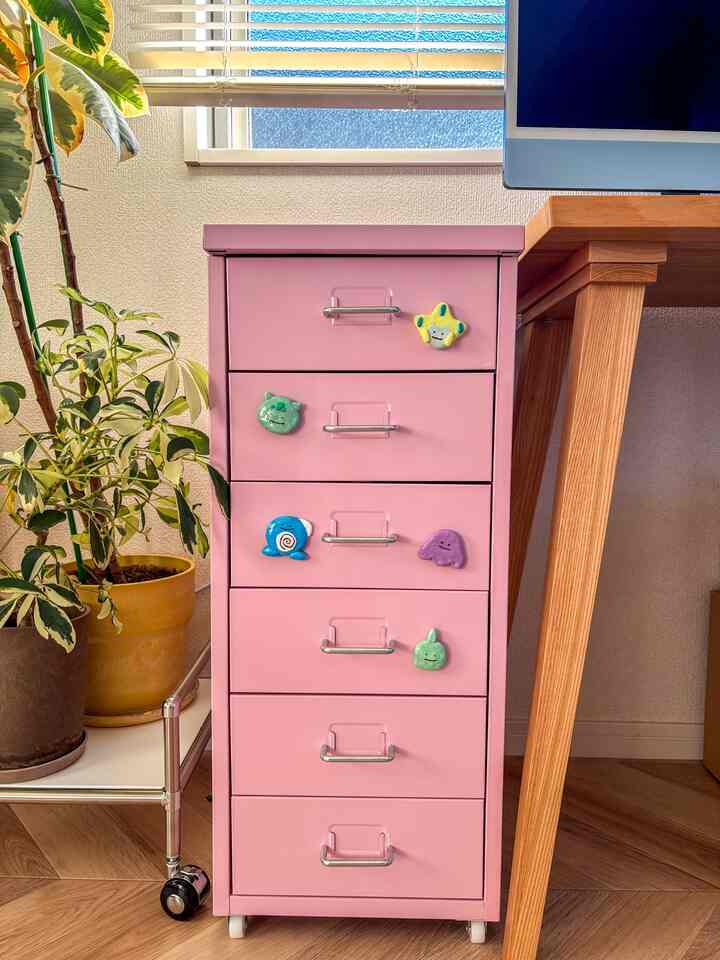 #カラフルインテリア #カラフル #イケア #IKEA #ポケモン #紙粘土 #植物インテリア #観葉植物