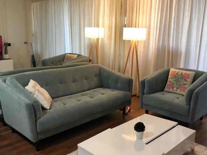 Cozy vibes only! Loving the ambiance created by my moody floor lamp in the living room decor. 🛋️✨ #CozyCorner #HomeAmbiance