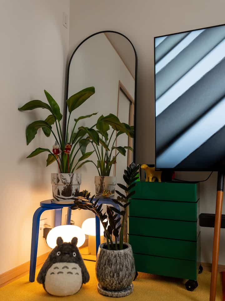 休日引きこもり📺

#リビング #TVスタンド #植物インテリア  #テレビコーナー #トトロ #全身鏡  #収納 