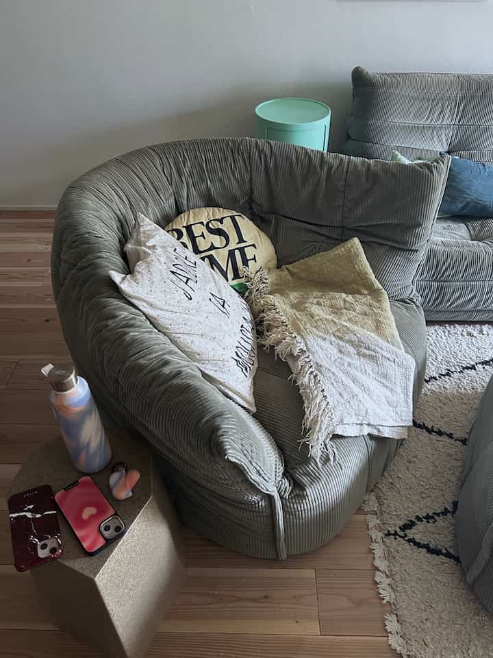 取り合いになるくつろぎソファー🛋️

#ligneroset  #ブリガンタン #ソファインテリア #ソファおすすめ　#ソファ #リビングインテリア #小物インテリア 