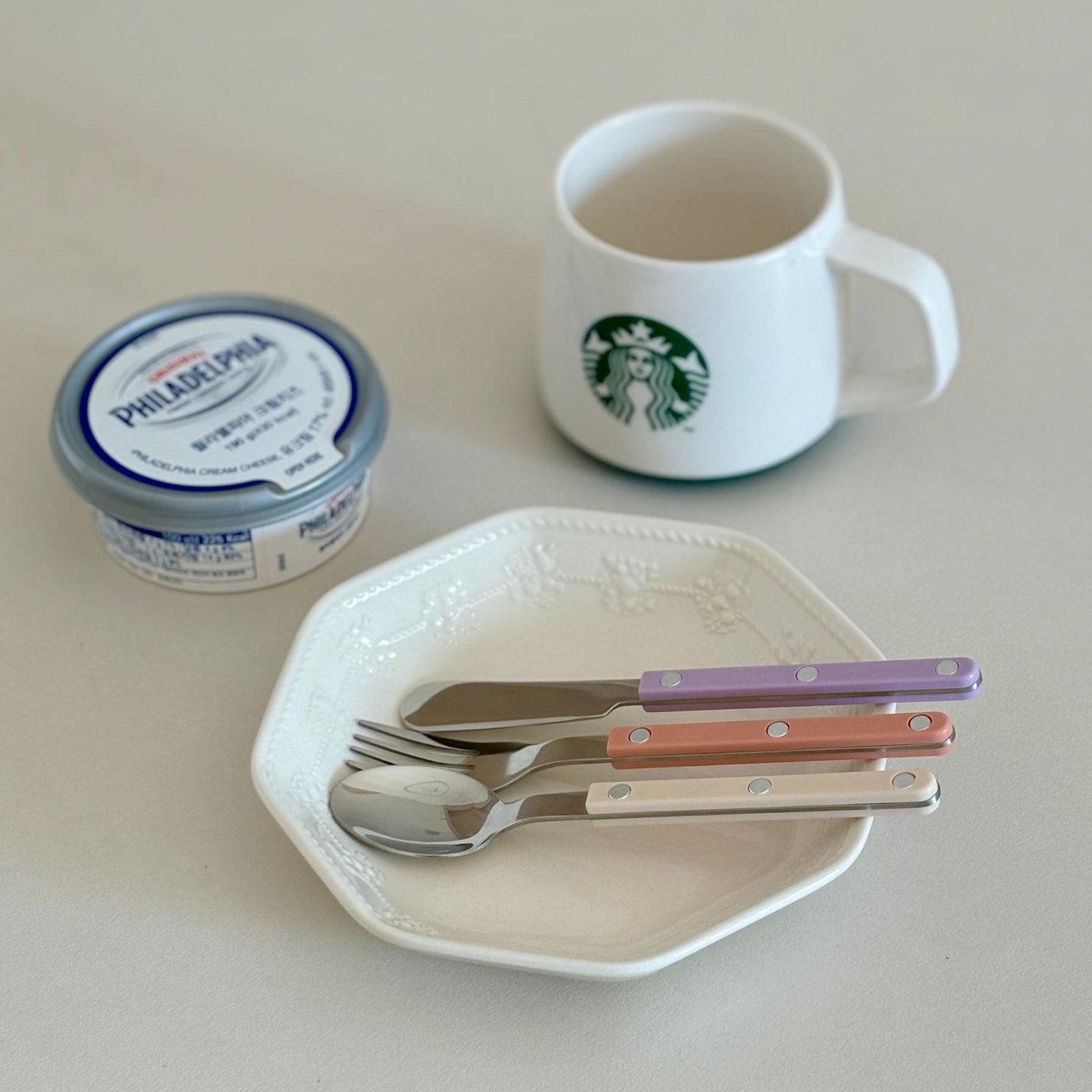 Pastel Dessert Cutlery Set – 3-Piece user photo