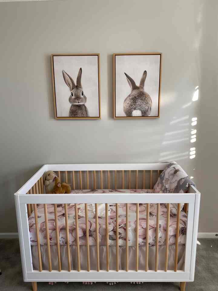 Welcome to my little girl's nursery room! A magical space filled with love, cuddles, and sweet dreams. 🌸✨ #NurseryInspo #LittlePrincess