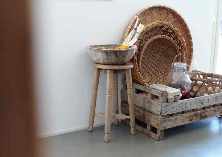 籠の収納検討中
#床に置きがち #アンティーク