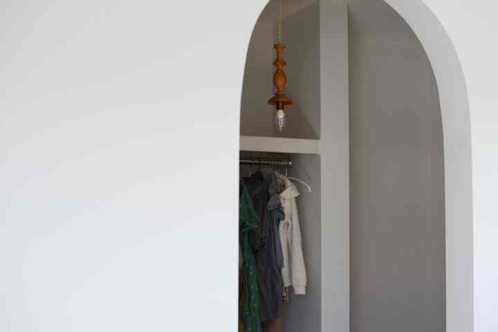 子供部屋のクローゼット
#収納 #R垂れ壁