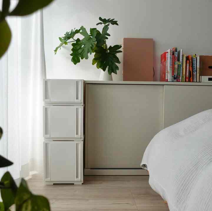 ベッドルームの足元ベッド🛏️ #ベッドルーム #寝室小物  #寝室小道具 