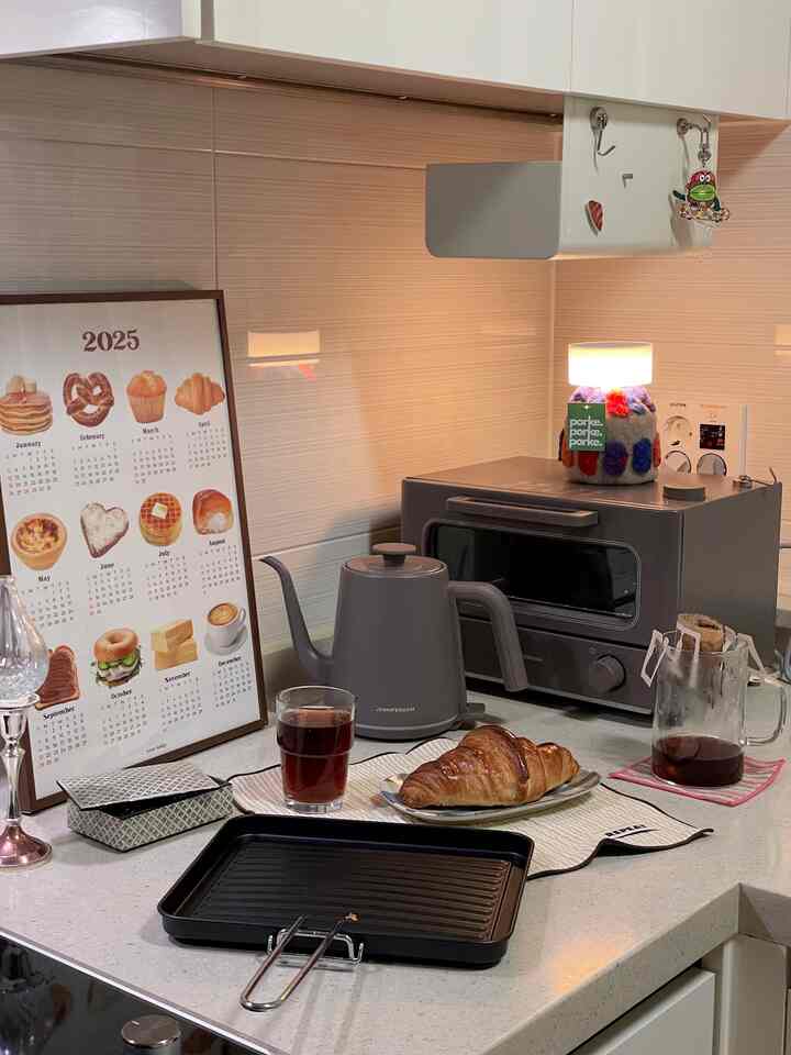 ストライプ 両面 キッチンクロス 2枚セットを使ったコーディネート 1