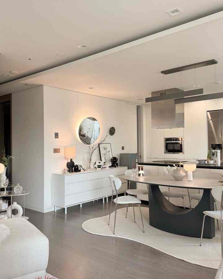 ☁️🤍  #주방인테리어 #오늘의우리집 #예쁜템최고야 #주방꾸미기 #러그인테리어 #비정형러그