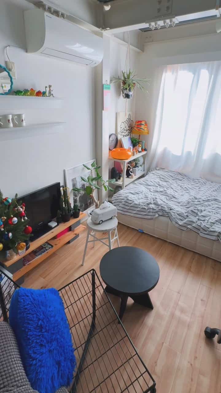 🎥動画🎥ワンルームぐるっと一周💫
#ワンルームインテリア #狭い部屋のインテリア 