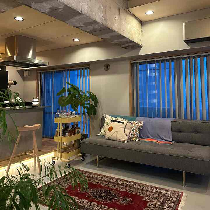 黄色と緑の補色で元気になる配置

#マンションリノベーション
#リノベーション
#my room