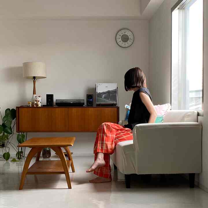 #リビング #サイドボード #レコード #チーク材 