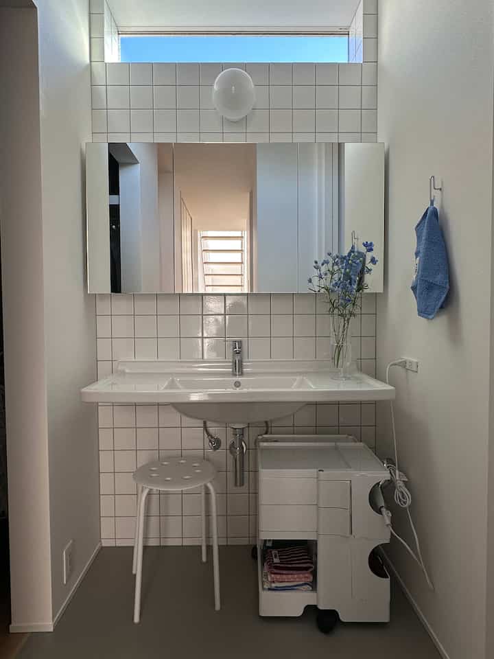 お家を建ててからいろいろなところを撮れるようになって嬉しい

#造作洗面台　#洗面所インテリア 