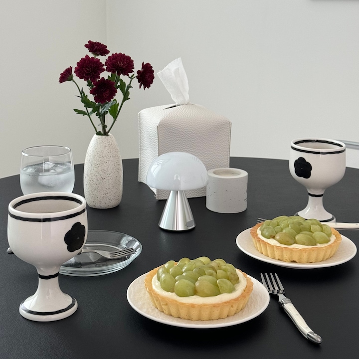 Drawing Flower Wine Glass Set of 2 user photo