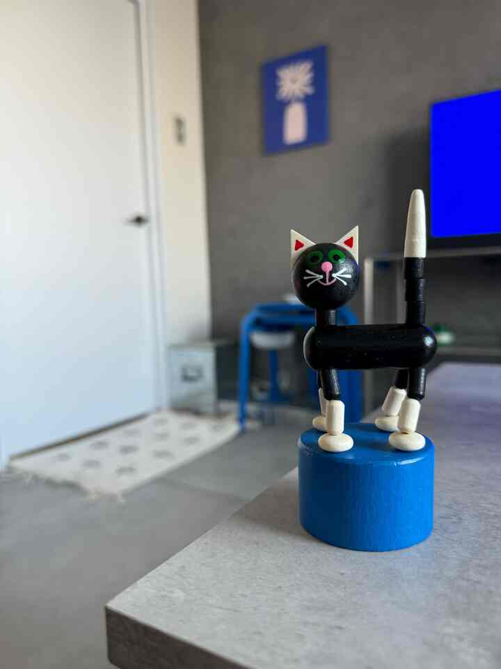 Ketika saya mampir ke sebuah toko umum tertentu
Tiba-tiba saya memperhatikan kucing hitam ini.
(Rahasianya adalah warna biru yang pertama kali menarik perhatianku.)

pin! Ketika aku melihat ekornya mencuat,
Sekarang, saya merasa ingin melakukan yang terbaik hari ini juga.
Kucing yang bisa membuatku nyaman meski aku alergi kucing.

#DETOA
#kucing
#hidup
#barang lain-lain
#Republik Ceko
#biru
#IKEA
#MUJI