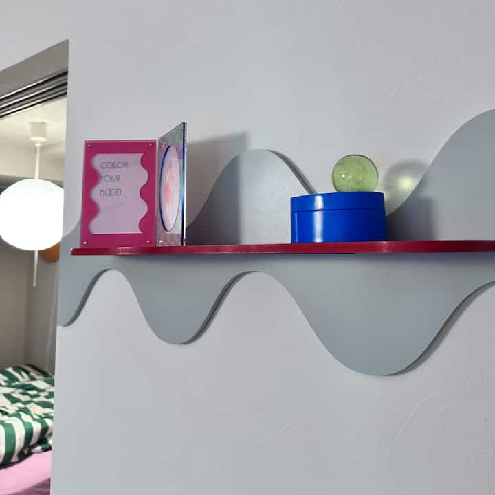 うねうね #うねうね #POPROOM #2人暮らし #カラフルなインテリア #バイカラー