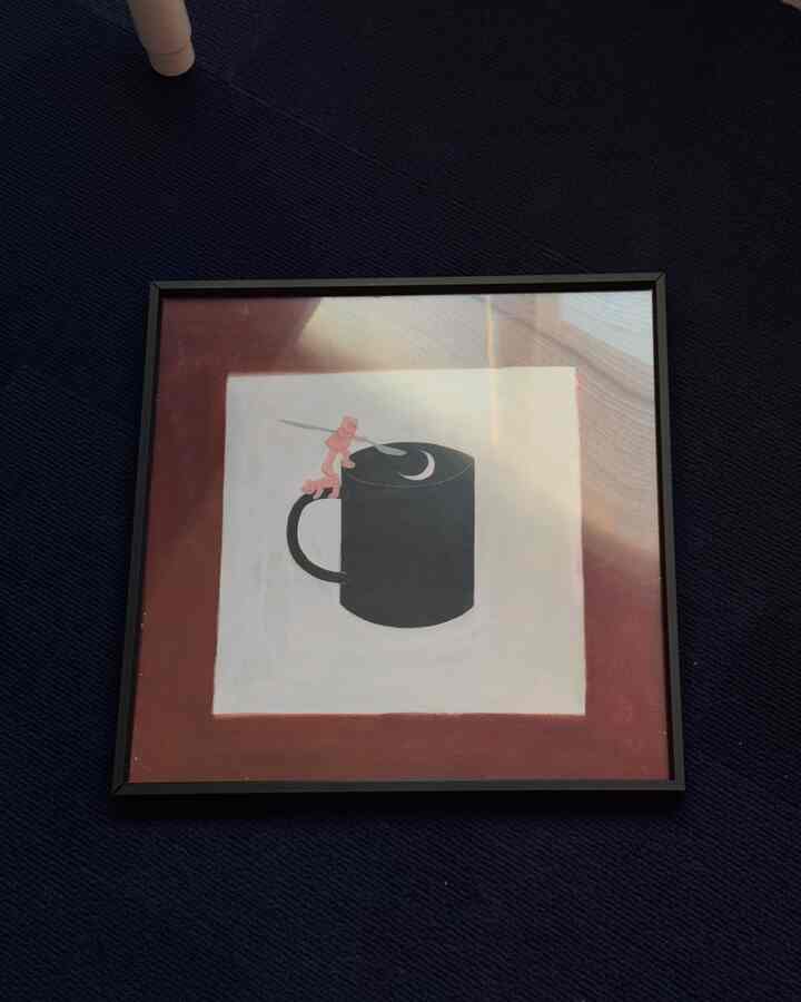 ohouseで購入した可愛いアートポスター届きました🐻🌛

#アートポスター　#tounou
#ohouse #賃貸インテリア
#ohouseshopping