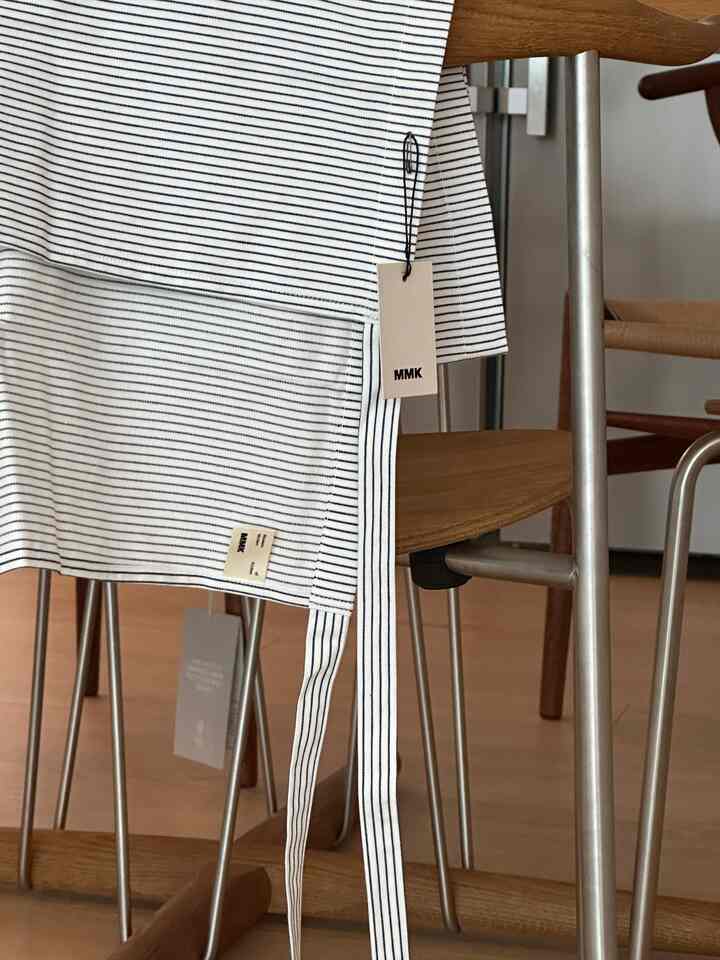 ストライプ ハーフエプロン［5色］を使ったコーディネート 1