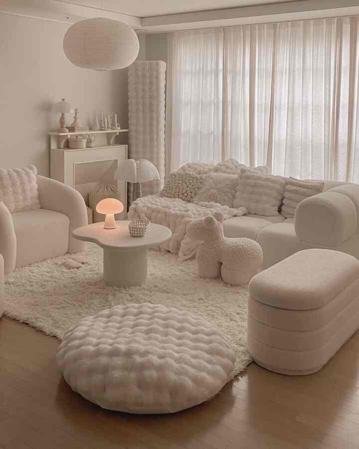 【中身付き】MINK LATTE ペットクッション［2色・2種・3サイズ］を使ったコーディネート 1