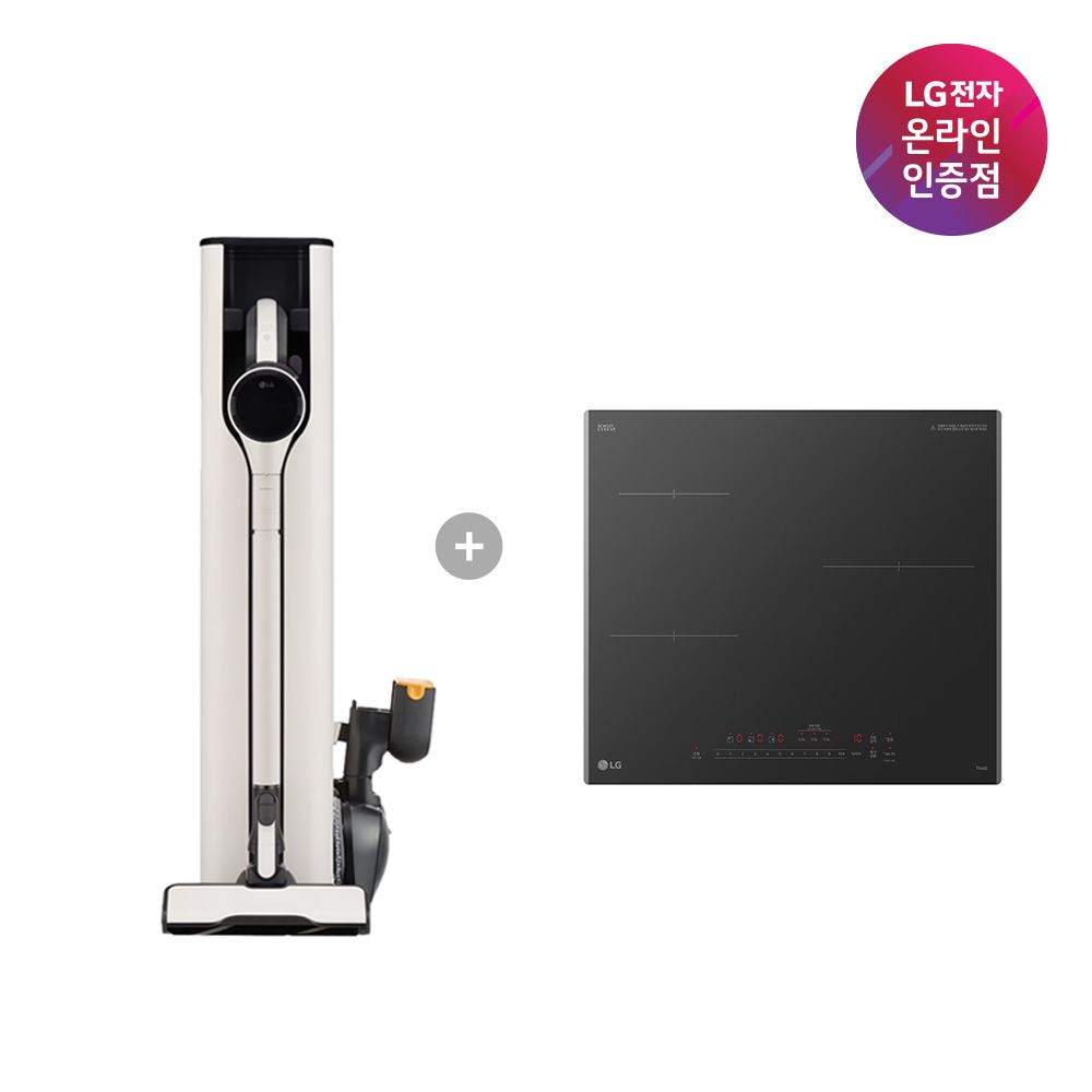 LG전자 LG 코드제로 오브제컬렉션 A9S+인덕션 (AX948BWE+BEI3ASB2OE)