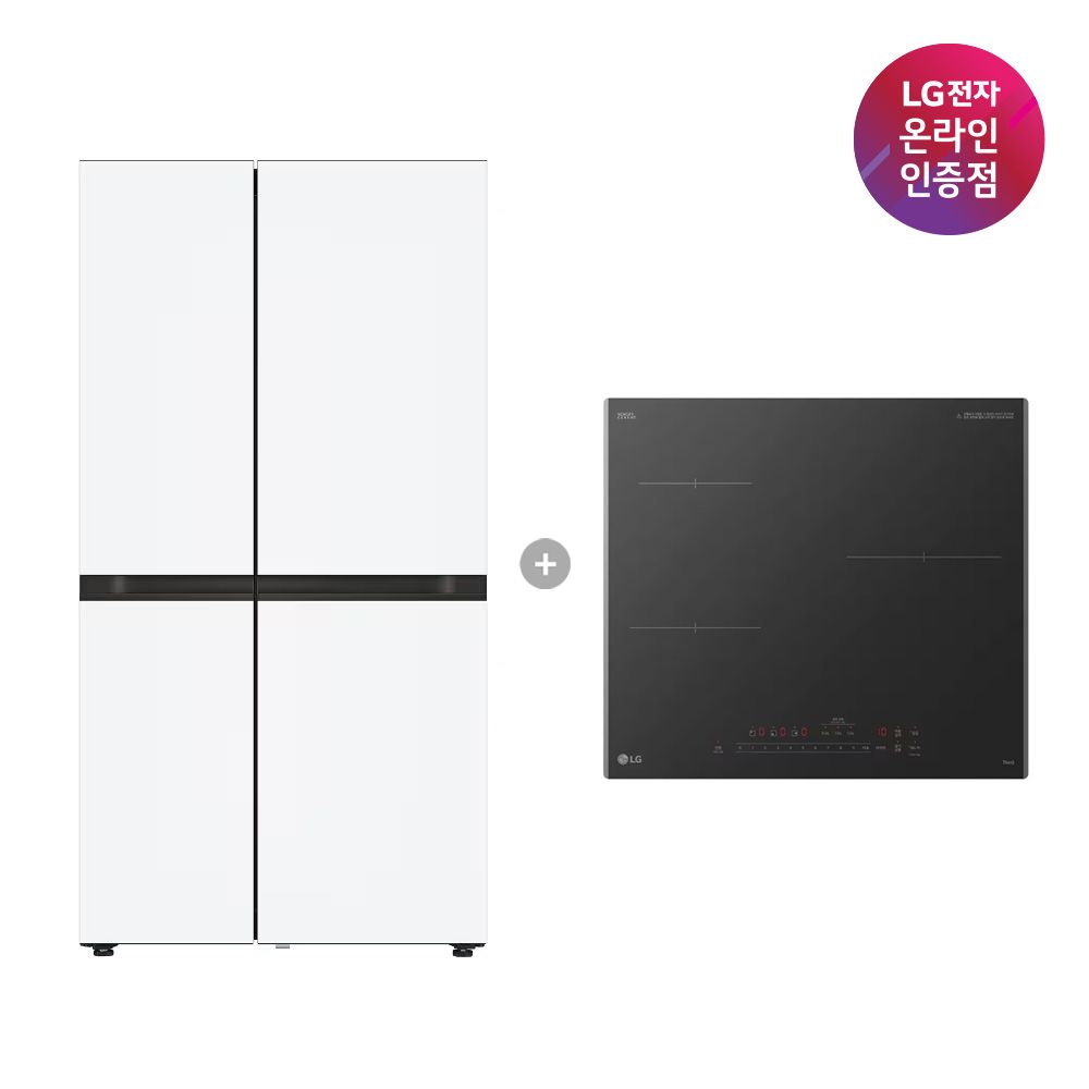 LG전자 LG 디오스 냉장고(양문형)+LG 디오스 인덕션(S836MQQ012+BEI3ASB2OE)