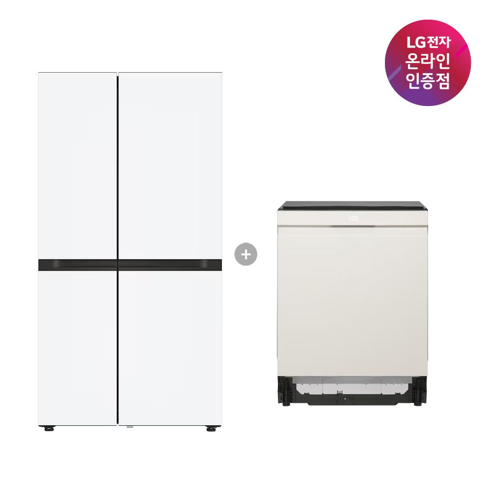 LG전자 LG 디오스 냉장고(양문형)+LG 디오스 식기세척기(S836MQQ012+DUE6BGL1E)