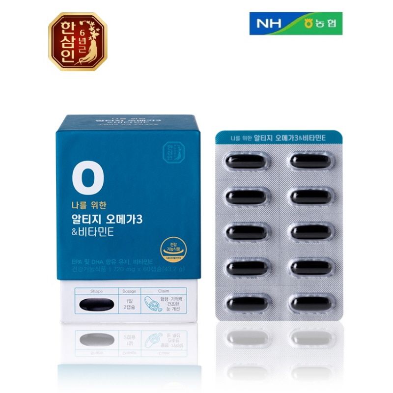 한삼인 나를위한 알티지 오메가3&비타민E 720mgx60캡슐