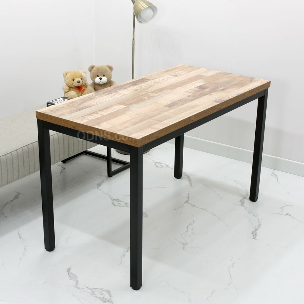 오디엔즈 W1200 x D600 빈티지컬러 40각 철재다리 입식테이블 / 일자형책상 LTV12060