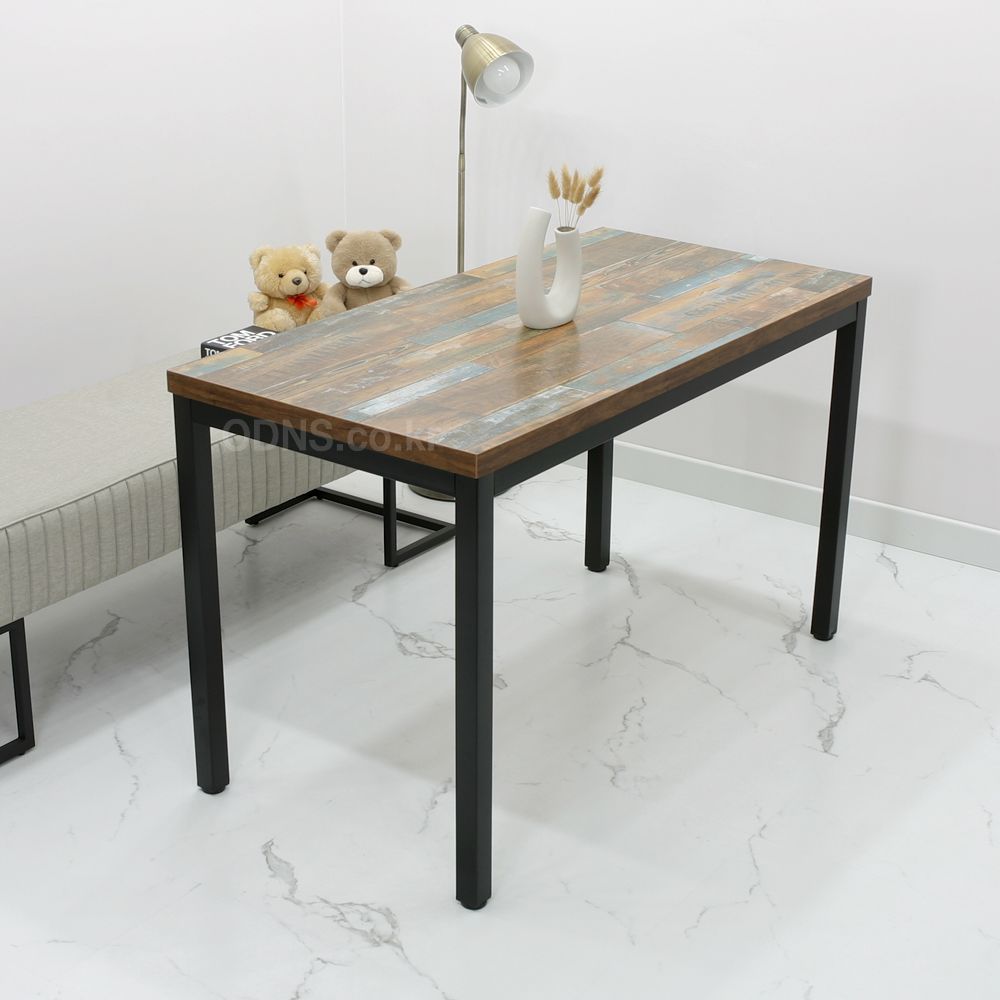 오디엔즈 W1200 x D600 클래식컬러 40각 철재다리 입식테이블 / 일자형책상 LTC12060