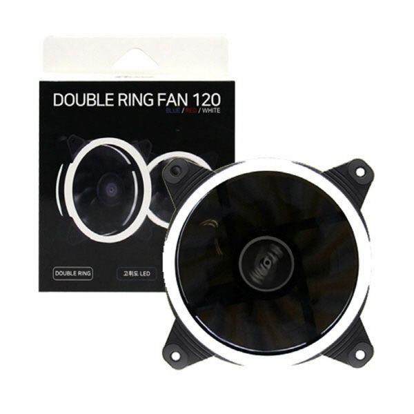 AONE 더블링팬 120 화이트 시스템쿨러 120mm 저소음 쿨링팬