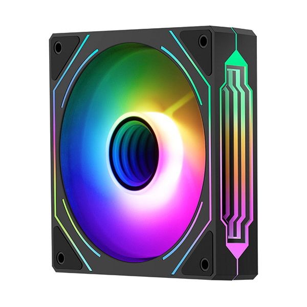 SEGOTEP HB12 리버스 ARGB PWM 블랙 시스템쿨러 120mm 저소음 쿨링팬