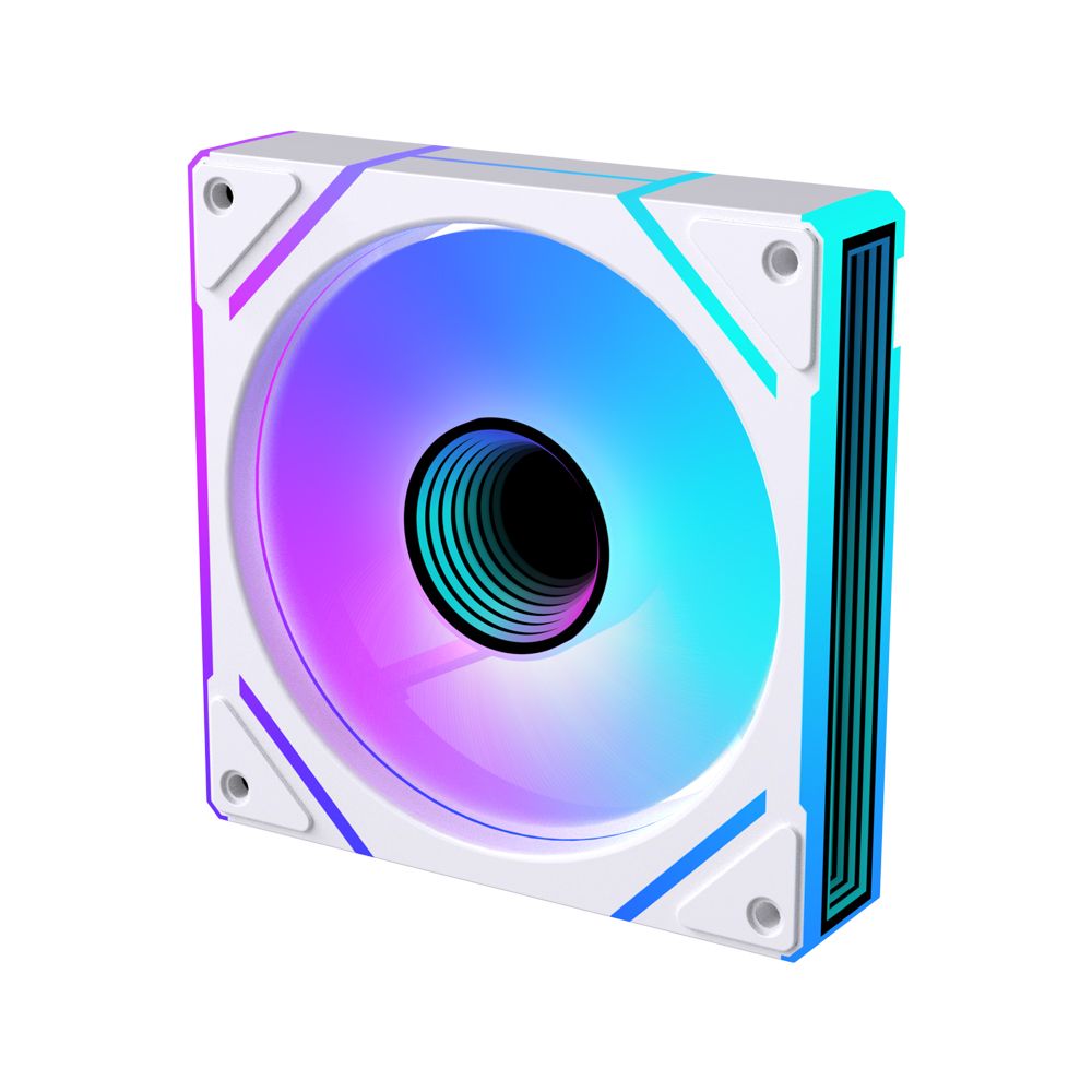 AONE STORM 인피니티 PRO ARGB PWM 리버스 화이트 120mm 쿨링팬