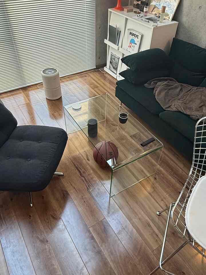 #ガラステーブル
#フランフラン
#IKEA #ソーデルハムン 
#コンクリート打放し 