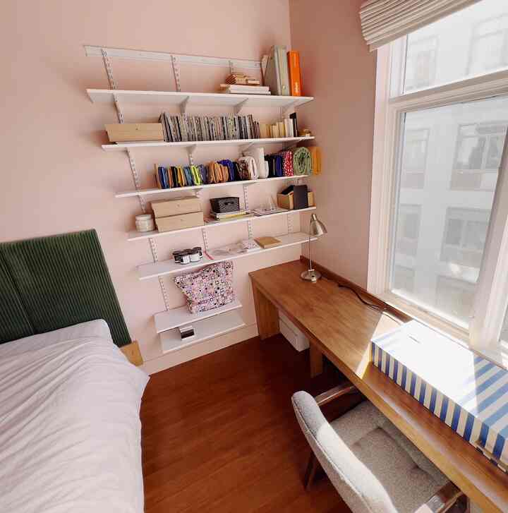 Another angle of my #eclectic #bedroom