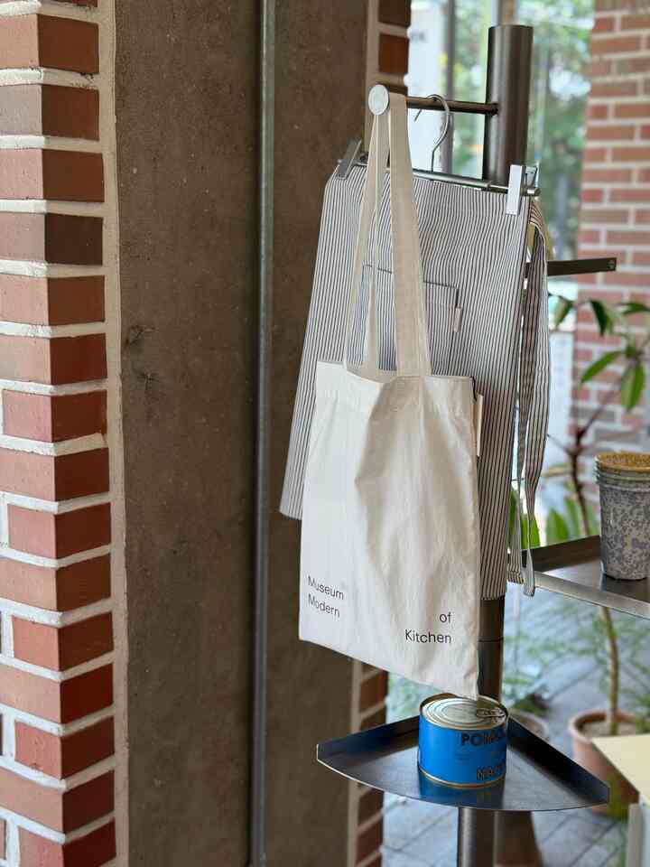 ストライプ ハーフエプロン［5色］を使ったコーディネート 3