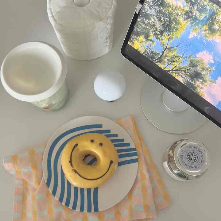  #샐러드 #도넛 #웜그레이테일 #제니아테일러 #weck #휴지케이스 #플레이팅필살템 