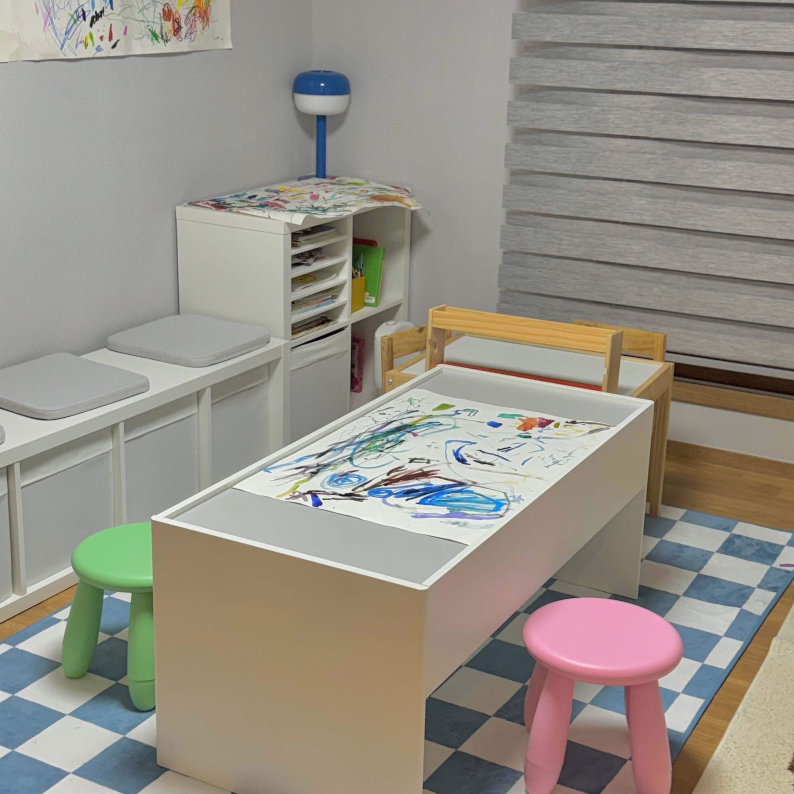 DUNDRA ドゥンドラ アクティビティーテーブル 収納付きを使った