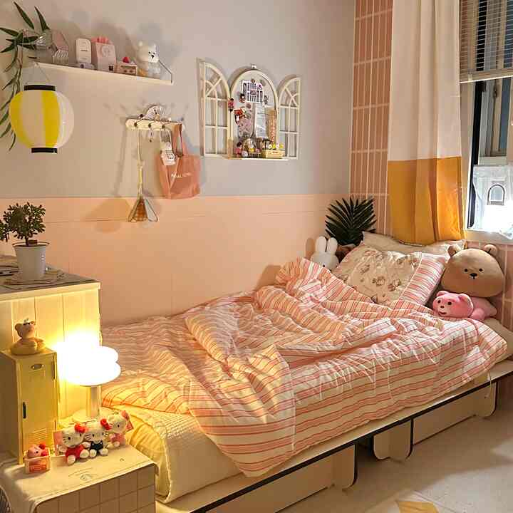 最近の睡眠もよく眠る理由！ 
バンムードが居心地の良い私のかわいいベッド

＃セルフインテリア＃セルフモデリング＃インテリア記録  
＃ホームスタイリング＃インテリアグラム＃家の装飾  
＃セルフ建設＃セルフペインティング＃ウォルデコインテリア  
#beforeafter #小さなおしゃれ #セルフホームカフェ  
#interiorlovers #homestyling #koreanhome  

