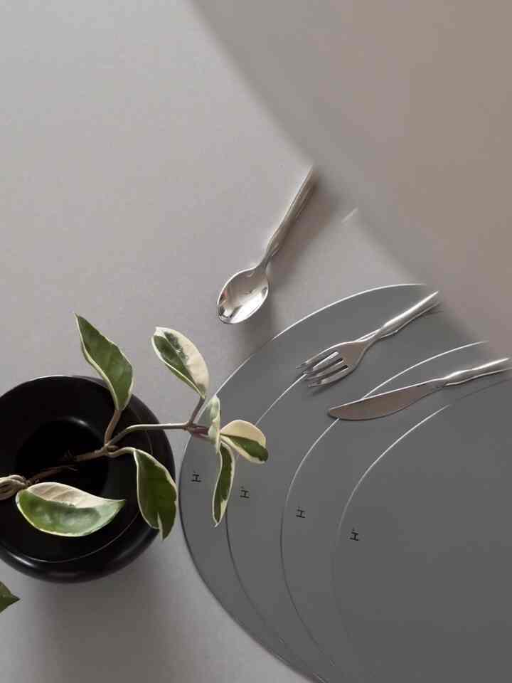 #最近のテリア

ダイニングテーブルの上に落ちた鉄テリア🩶
#ヘリッター数テーブルマット！ヨンロン艦エンドプレート王✨✨ 

POSCOステンレス鋼 
表面バイブレーション処理で高級荷物を追加🤩 

＃テーブルマット＃オンザテーブル＃onthetable＃プレーティング＃ステンレス 