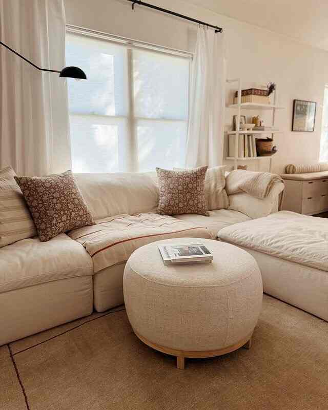 Neutral tones, cozy feels 🤎 Creating calm in every corner. 
credit: @almostmakesperfect
#NeutralHome #CozyLiving #InteriorVibes