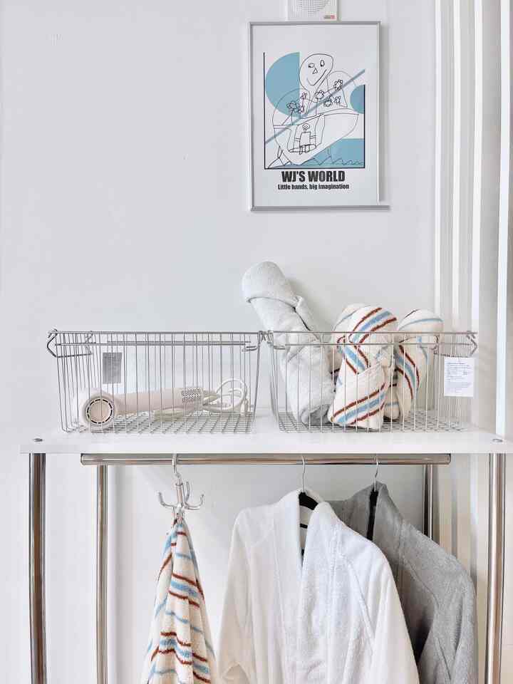 ストライプタオル 5点セット［4色］を使ったコーディネート 2