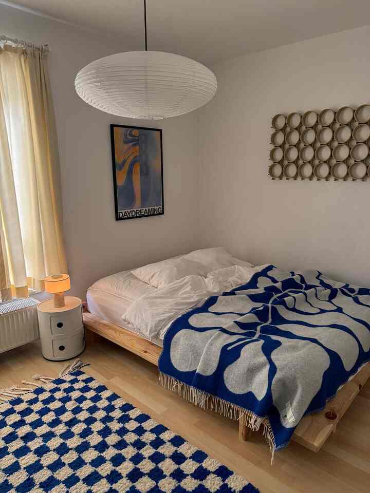 This room feels like a dream I keep waking up in. Blue thoughts, soft textures, and a little space for the mess in my head to settle.

Credit: @aylins.interior.

#ZennialInteriors #BlueMoodAesthetic
#SoftRebellion #StillButNotSilent
#WavyLinesWavyMind #BedroomForThinking