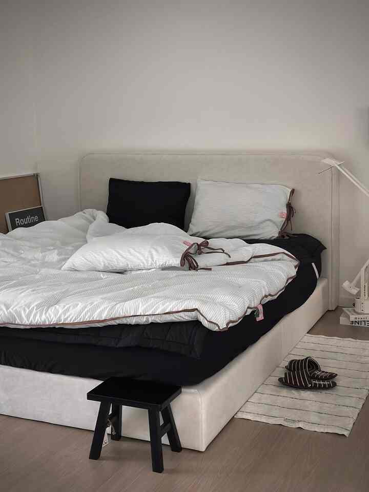 Ribbon Cake 布団カバー［10色・2サイズ］を使ったコーディネート 1