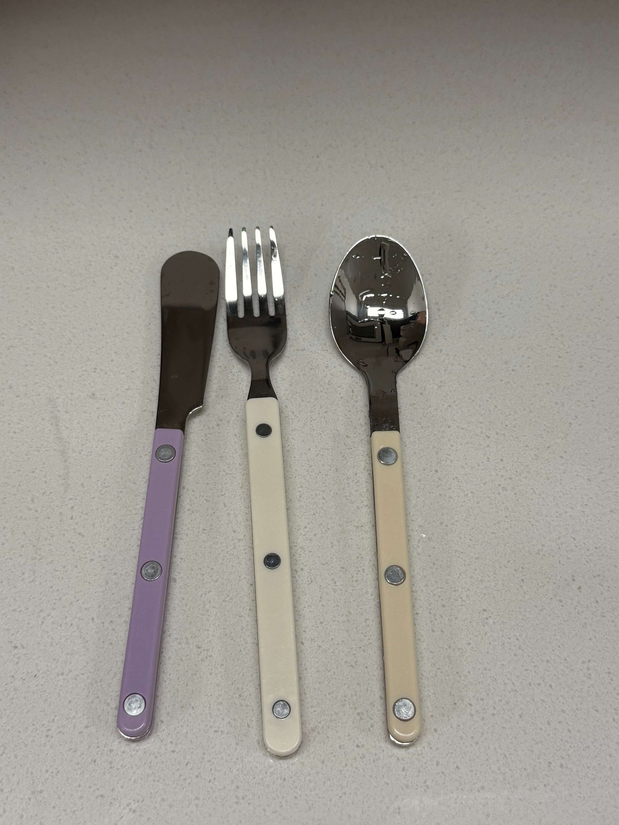 Pastel Dessert Cutlery Set – 3-Piece user photo
