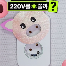 한국은 왜 돼지코🐷 모양 콘센트를 쓸까? 
#오늘의집 #220v #알려주집