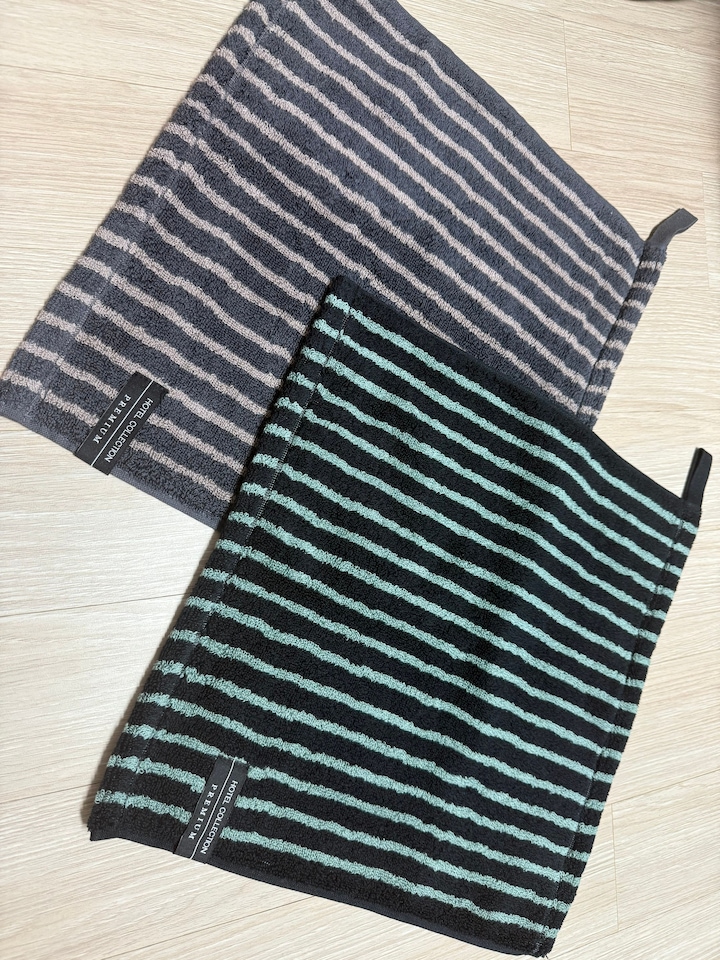 Hotel Collection Stripe & Solid Hanging Towel user photo