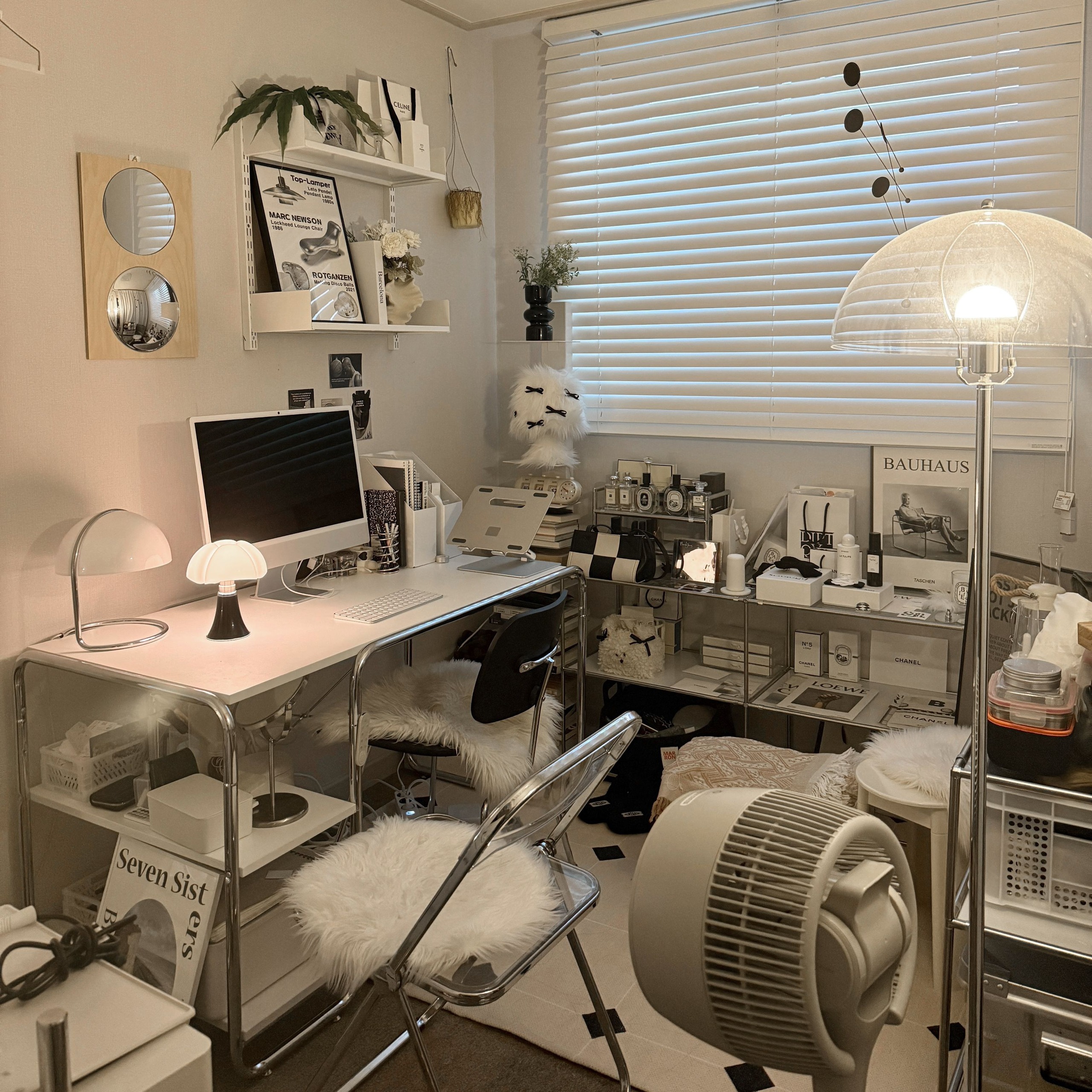 LIVING HIP SOCIAL ミッドセンチュリーモダン デスク A 120㎝［2色