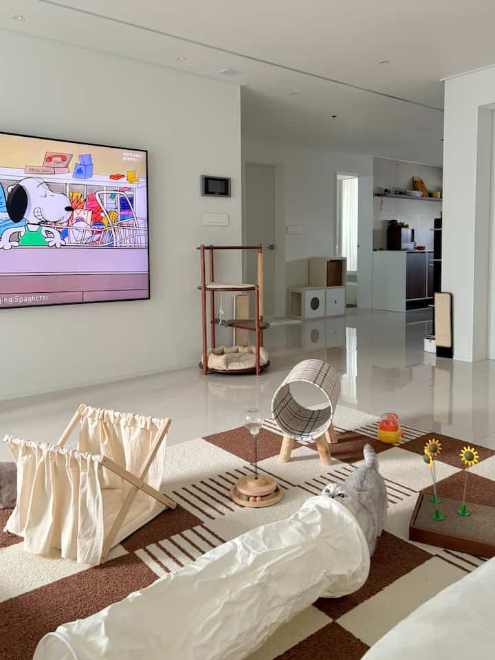 階段型 キャットタワー 2x2［7色］を使ったコーディネート 1