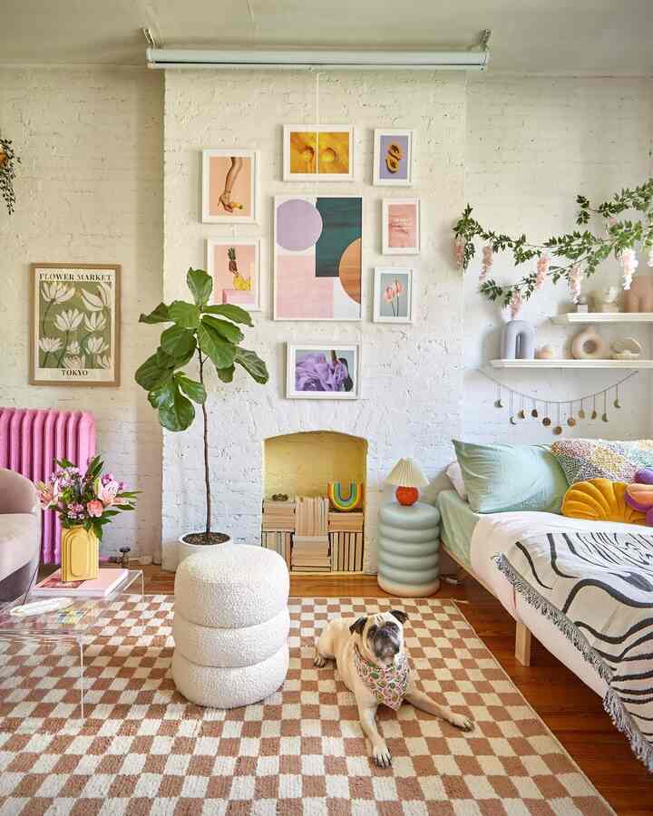 A lovely, colorful living room that pops with personality 💖✨
Where playful tones meet cozy vibes, and every corner feels full of joy.

#ColorfulLivingRoom #PlayfulInteriors #LovelyHome #PopOfColor #HappySpace #InteriorInspo #HomeStyling #LivingRoomGoals #DesignLovers #CozyAndChic

credit:@honeyidressedthepug