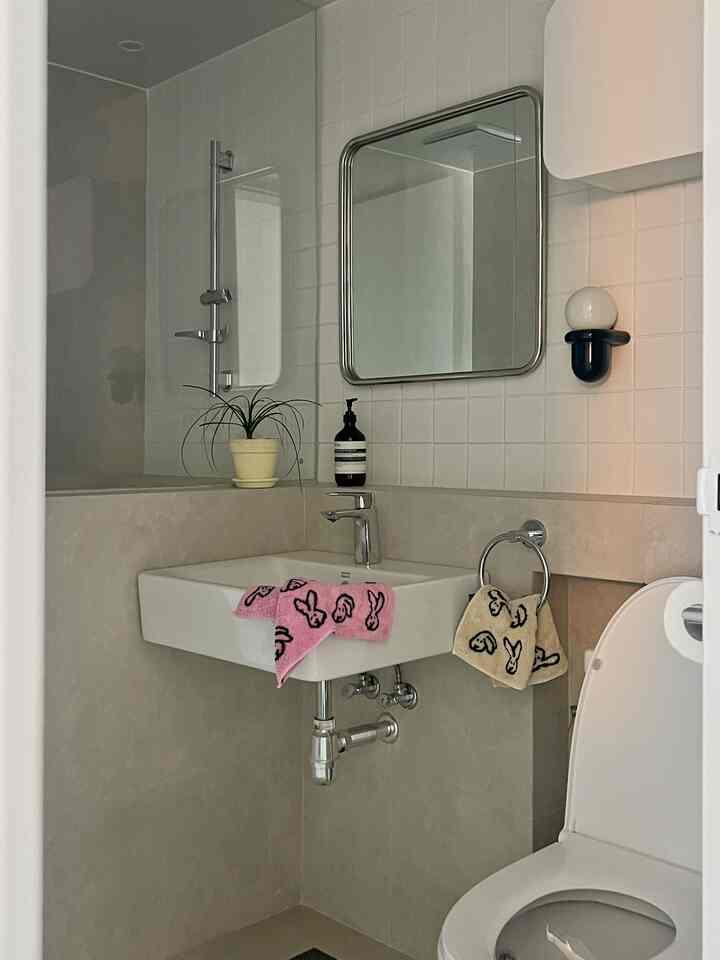 Bunny Bunny ハンドタオル［7色］を使ったコーディネート 3