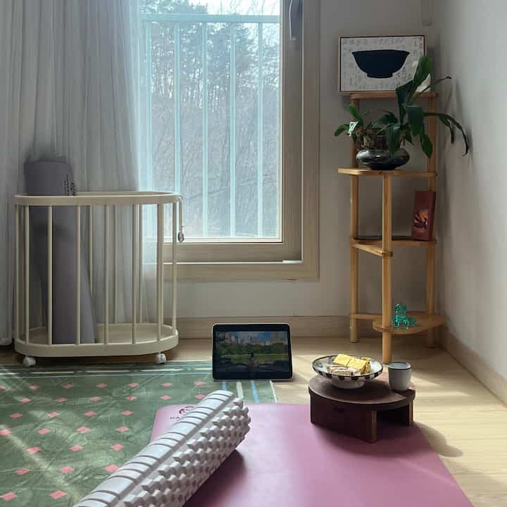  #오운완 #요가매트 #요가방 #운동방인테리어  